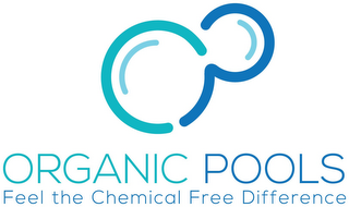 ORGANIC POOLS FEEL THE CHEMICAL FREE DIFFERENCE logo