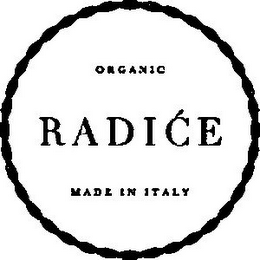 ORGANIC RADICE MADE IN ITALY logo