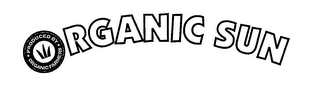 ORGANIC SUN PRODUCED BY · ORGANIC FARMERS · logo
