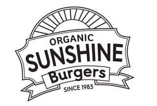 ORGANIC SUNSHINE BURGERS SINCE 1983 logo