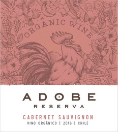 ORGANIC WINE ADOBE RESERVA CABERNET SAUVIGNON VINO ORGÁNICO 2016 CHILE logo