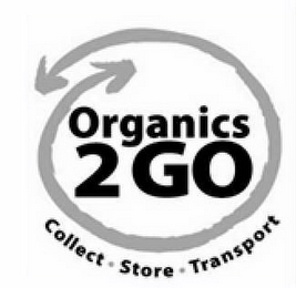 ORGANICS 2 GO COLLECT · STORE · TRANSPORT logo