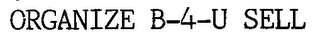 ORGANIZE B-4-U SELL logo
