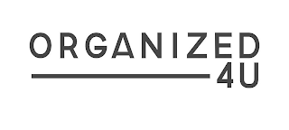 ORGANIZED 4U logo