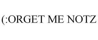(:ORGET ME NOTZ logo