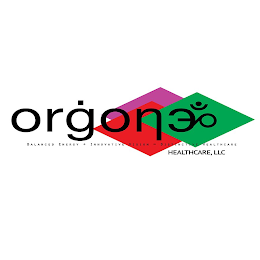 ORGONE HEALTHCARE LLC BALANCED ENERGY +INNOVATIVE VISION = DISTINCTIVE HEALTHCARE logo