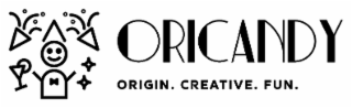ORICANDY ORIGIN. CREATIVE. FUN. logo