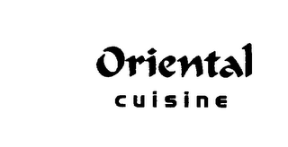 ORIENTAL CUISINE logo