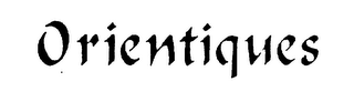 ORIENTIQUES logo