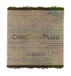 ORIG+..... PLUS logo