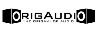 ORIGAUDIO THE ORIGAMI OF AUDIO logo