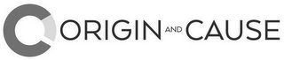 ORIGIN AND CAUSE OC logo