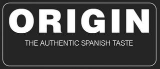 ORIGIN THE AUTHENTIC SPANISH TASTE logo
