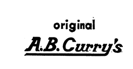 ORIGINAL A.B. CURRY'S logo