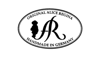 ORIGINAL ALICE REGINA AR HANDMADE IN GERMANY logo