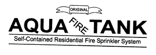 ORIGINAL AQUA FIRE TANK SELF-CONTAINED RESIDENTIAL FIRE SPRINKLER SYSTEM logo