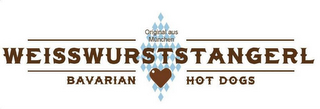 ORIGINAL AUS MÜNCHEN WEISSWURSTSTANGERLBAVARIAN HOT DOGS logo