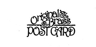 ORIGINAL BRASS POST CARD logo