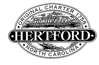 ORIGINAL CHARTER 1758 HERTFORD NORTH CAROLINA logo