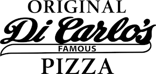 ORIGINAL DI CARLOS FAMOUS PIZZA logo