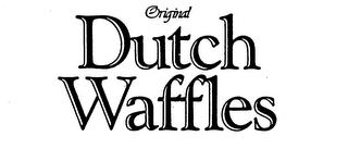 ORIGINAL DUTCH WAFFLES logo