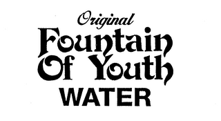ORIGINAL FOUNTAIN OF YOUTH WATER logo