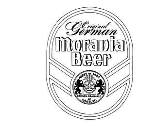 ORIGINAL GERMAN MORAVIA BEER ANNO 1485 KRONEN-BRAUHAUS ZU LUNEBURG logo