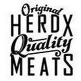 ORIGINAL HERDX QUALITY MEATS logo