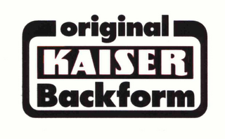 ORIGINAL KAISER BACKFORM logo