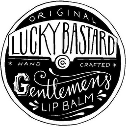 ORIGINAL LUCKY BASTARD CO. HAND CRAFTEDGENTLEMENS LIP BALM logo