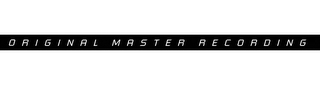 ORIGINAL MASTER RECORDING logo