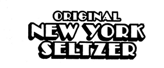 ORIGINAL NEW YORK SELTZER logo
