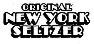 ORIGINAL NEW YORK SELTZER logo