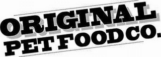 ORIGINAL PET FOOD CO. logo