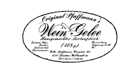 ORIGINAL PFAFFMANN'S WEIN GELEE logo