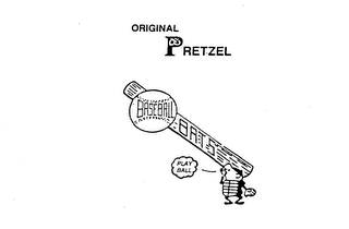 ORIGINAL PRETZEL BASEBALL BATS PLAY BALL