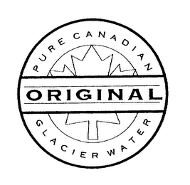ORIGINAL PURE CANADIAN GLACIER WATER logo