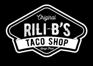 ORIGINAL RILI-B'S TACO SHOP ALWAYS FRESH logo