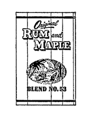 ORIGINAL RUM AND MAPLE BLEND NO.53 logo