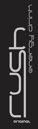 ORIGINAL RUSH ENERGY DRINK logo