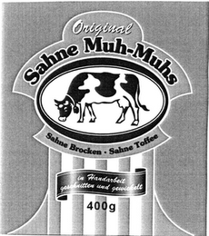 ORIGINAL SAHNE MUH-MUHS SAHNE BROCKEN · SAHNE TOFFEE 400 G logo