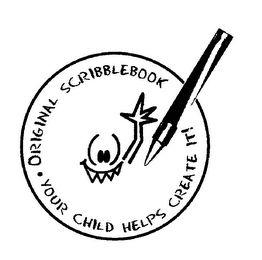 ORIGINAL SCRIBBLEBOOK . . . YOUR CHILD HELPS CREATE IT! logo