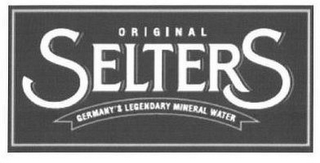 ORIGINAL SELTERS GERMANY'S LEGENDARY MINERAL WATER logo