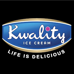 ORIGINAL SINCE 1965, KWALITY ICE CREAM, LIFE IS DELICIOUS logo