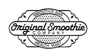 ORIGINAL SMOOTHIE COMPANY SMOOTHIE BAR HEALTH MART logo