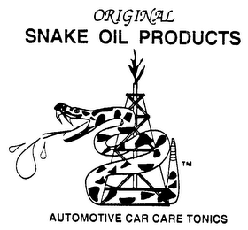 ORIGINAL SNAKE OIL PRODUCTS AUTOMOTIVE CAR CARE TONICS logo