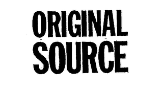 ORIGINAL SOURCE logo