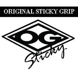 ORIGINAL STICKY GRIP OG STICKY logo