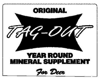 ORIGINAL TAG-OUT YEAR ROUND MINERAL SUPPLEMENT FOR DEER logo