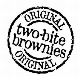 ORIGINAL TWO-BITE BROWNIES ORIGINAL logo